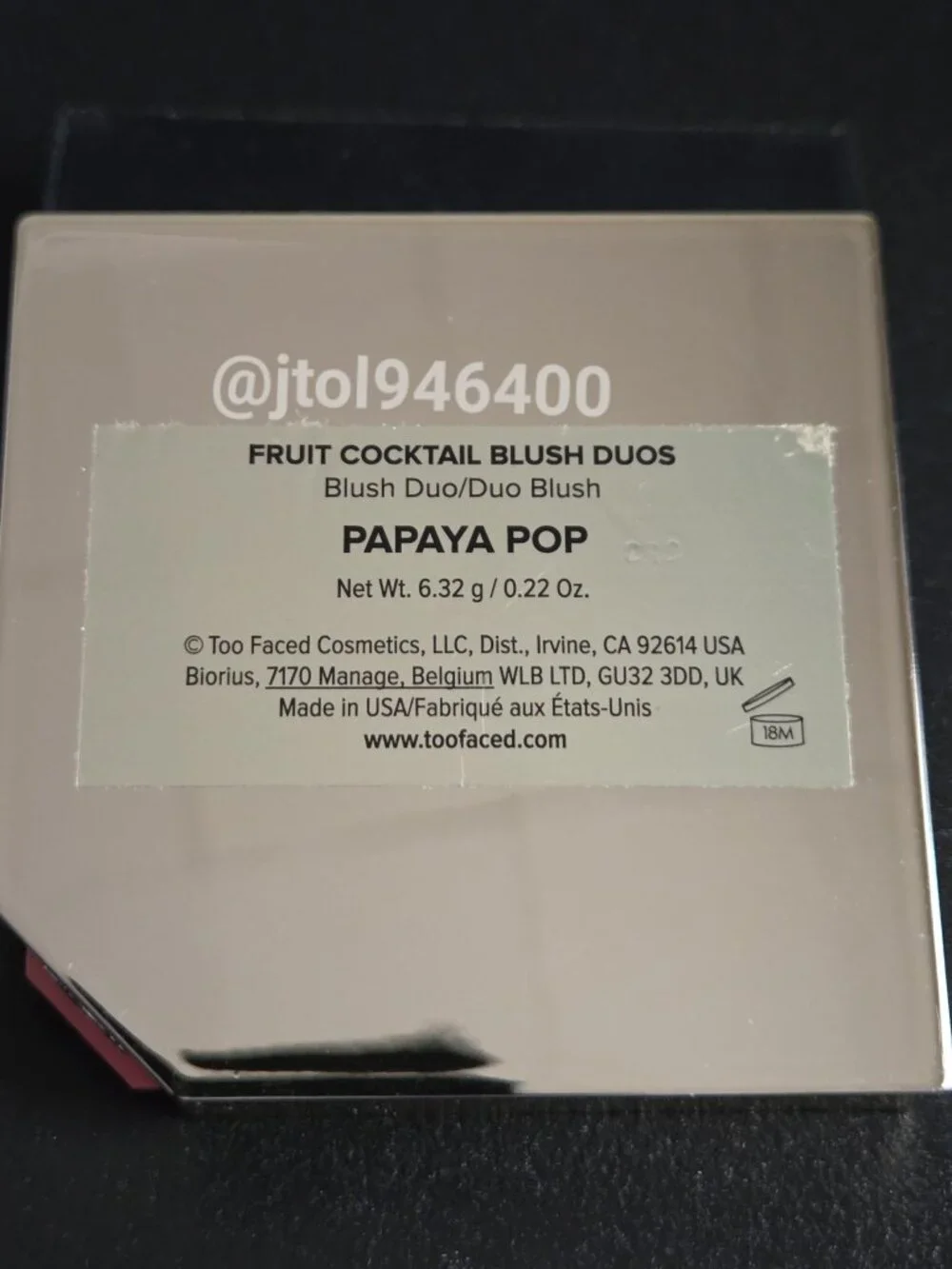 Too Faced Papaya Pop Fruit Cocktail Blush Duos